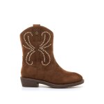 Bottines filles synth�tique fermeture �clair brown
