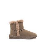 Bottines filles synth�tique fermeture �clair brown