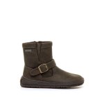 Bottines filles synth�tique fermeture �clair moka
