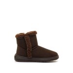 Bottines filles synth�tique fermeture �clair moka