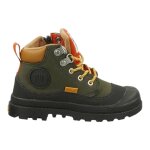 Bottines � lacets gar�on olive