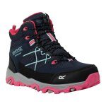 Bottines de marche synth�tique samaris iii bleu marine / rose fluo