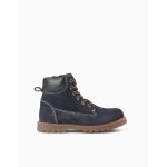 Bottines de montagne en su�de avec lacets you&me bleu