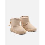 Bottines  noeuds beige