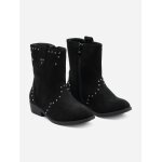Bottines � zip noir