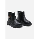 Bottines � zip noir