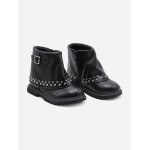 Bottines � zip noir