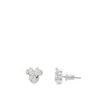 Boucles d'oreilles minnie mouse gris