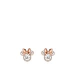 Boucles d'oreilles minnie mouse rose poli