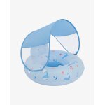 Bouee bebe avec siege et protection contre le soleil - piscine bleu