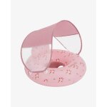 Bouee bebe avec siege et protection contre le soleil - piscine rose