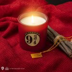 Bougie parfum�e voie 9� avec collier - harry potter rouge