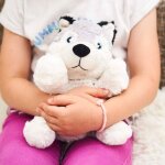 Bouillotte husky blanc