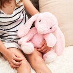 Bouillotte lapin rose rose