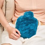 Bouillotte micro - ondes celeste bleu