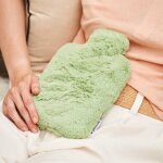 Bouillotte micro - ondes vert pastel vert