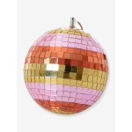 Boule � facettes moyenne stripes & gold rice multicolore