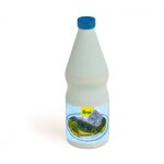 Bouteille d'eau min�rale en bois bleu