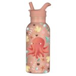 Bouteille isotherme slurpy la pieuvre 350 ml rose