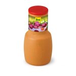 Bouteille de jus de pomme orange Bouteille de jus de pomme orange