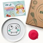 Box assiette porcelaine monstre + ventouse + livret d'inspirations multi - coloured Box assiette porcelaine monstre + ventouse + livret d'inspirations multi - coloured