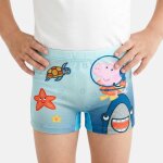 Boxer de bain enfant imprim� peppa pig bleu