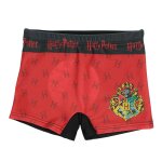 Boxer de bain enfant pour enfant � motif harry potter rouge