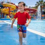 Boxer de bain imprim�, taille �lastique avengers marine