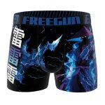 Boxer gar�on chine bleu