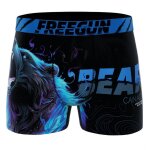 Boxer gar�on imprim� ours bleu