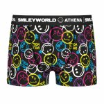 Boxer gar�on smileyworld� i athena noir imprim�