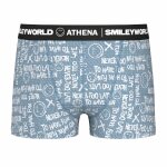 Boxer gar�on smileyworld� i bleu jean imprim�