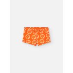 Boxer avec imprim fantaisie et cordon de rglage orange