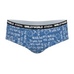 Boxer smileyworld� athena fille bleu jean imprim�