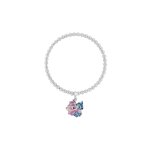 Bracelet extensible avec pendentifs stitch & angel rose