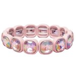 Bracelet � pierres scintillantes rose