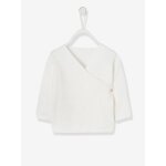 Brassière bébé naissance en tricot de coton bio écru Brassière bébé naissance en tricot de coton bio écru