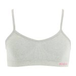 Brassière À coques amovibles sans couture fashion blanc - gris chiné Brassière À coques amovibles sans couture fashion blanc - gris chiné