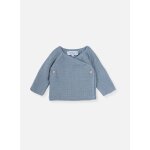 Brassière double maille en coton bébé bleu orage Brassière double maille en coton bébé bleu orage