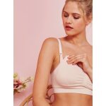 Brassire grossesse et allaitement sans coutures dtail dentelle nude