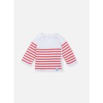 Brassi�re marini�re b�b� blanc / coquelicot