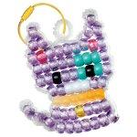 Breloques en perles - chat multicolor