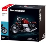 Model bricks - moto style harley rouge