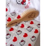 Brosse b�b� en bois hello kitty marron