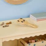 Brosse � cheveux en bambou panda - niami beige
