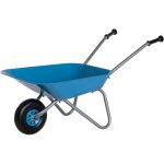 Brouette pour enfant en mtal bleu