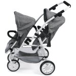 Le buggy tandem vario pour poupons gris