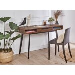 Bureau en bois 1 tiroir noyer vintage octave noyer