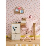 Bureau bois enfant avec tiroirs charly blanc