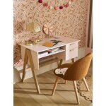 Bureau enfant rtro vintage rose poudr